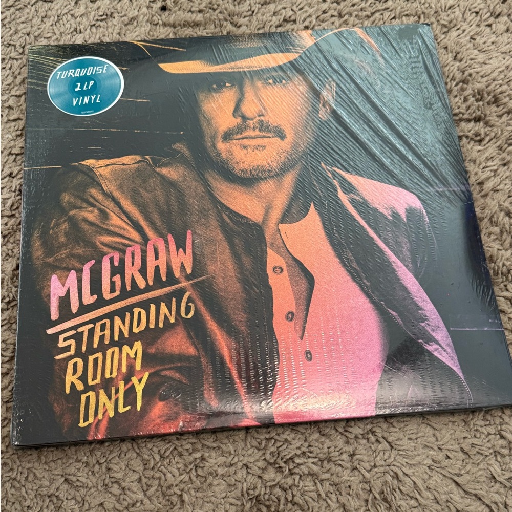 Rare Tim McGraw standing room only turquoise vinyl sealed album